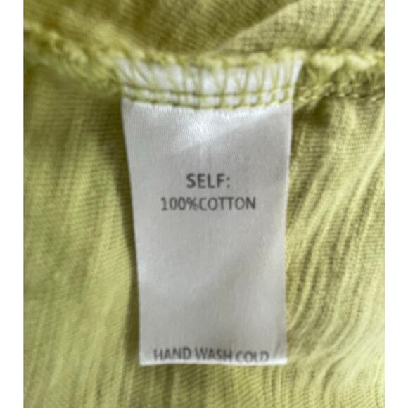 Easel Los Angeles 100% Cotton Cactus Graphic Tee Sz S Chartreuse Boxy Fit EUC - Picture 7 of 8